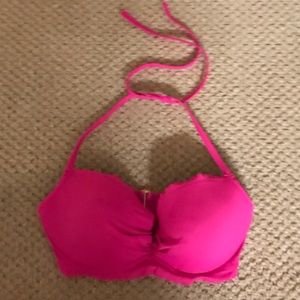Victoria’s Secret Pink Scallop Bikini Top 34D